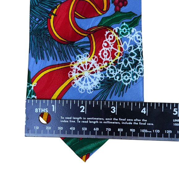 Ruch Lindenthal Mens Multicolor Polyester Holiday-Themed Tie 57" - Picture 2 of 7
